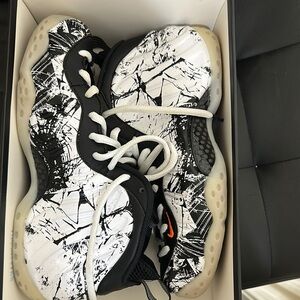Black and White Graphic Sneakers
